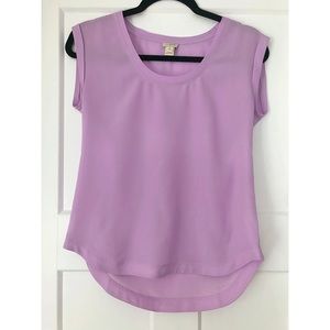 J. CREW Petite Draper Scoopneck Top